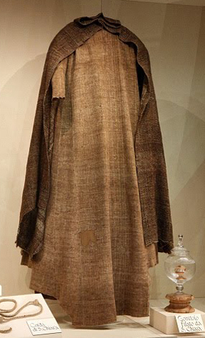 Cloak of St. Clara dated to 13th century is now in convent s.Chiara in Assisi