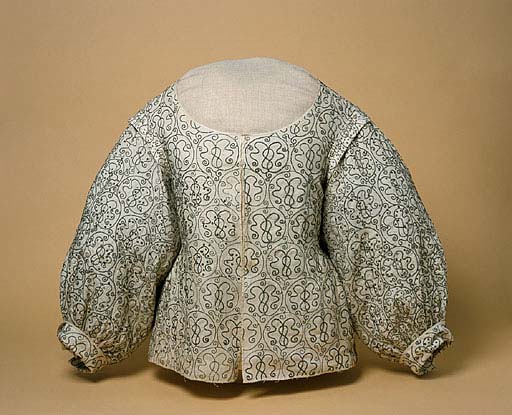 Dámský kabátek z let 1620-1640, Manchester Art Galeries